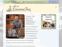 Tablet Screenshot of colonialinnolympia.com